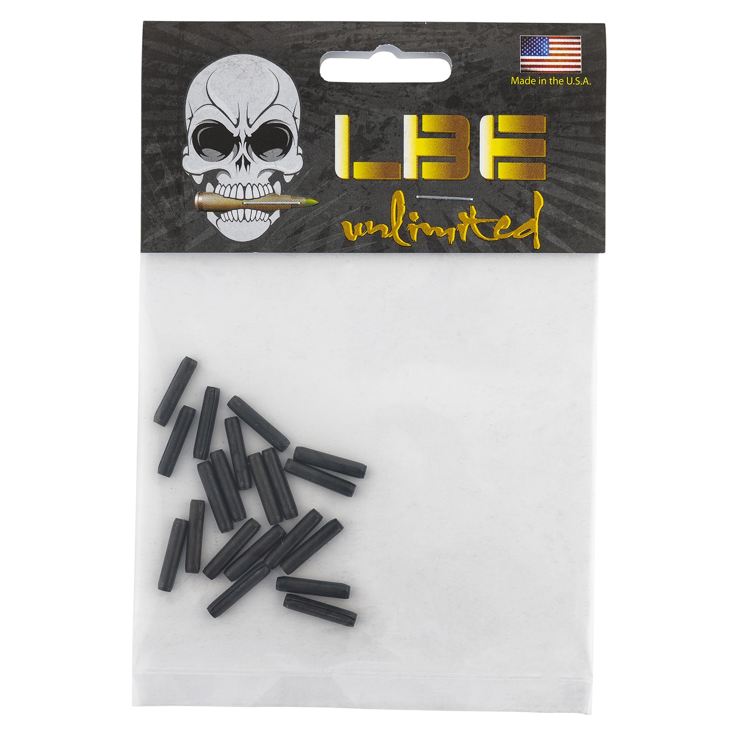 LBE Unlimited ARTGRP20PK Trigger Guard Roll Pins for AR-15 Black (20 pc)