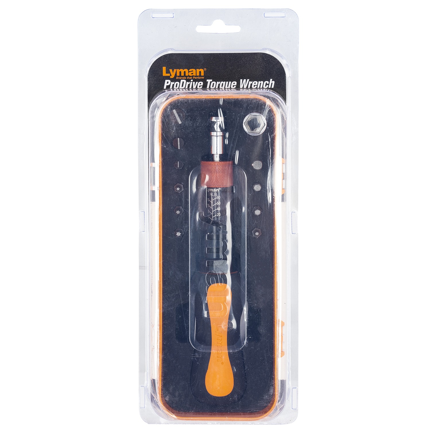 Lyman 7031300 Torque Wrench Black/Orange Steel Rubber Handle
