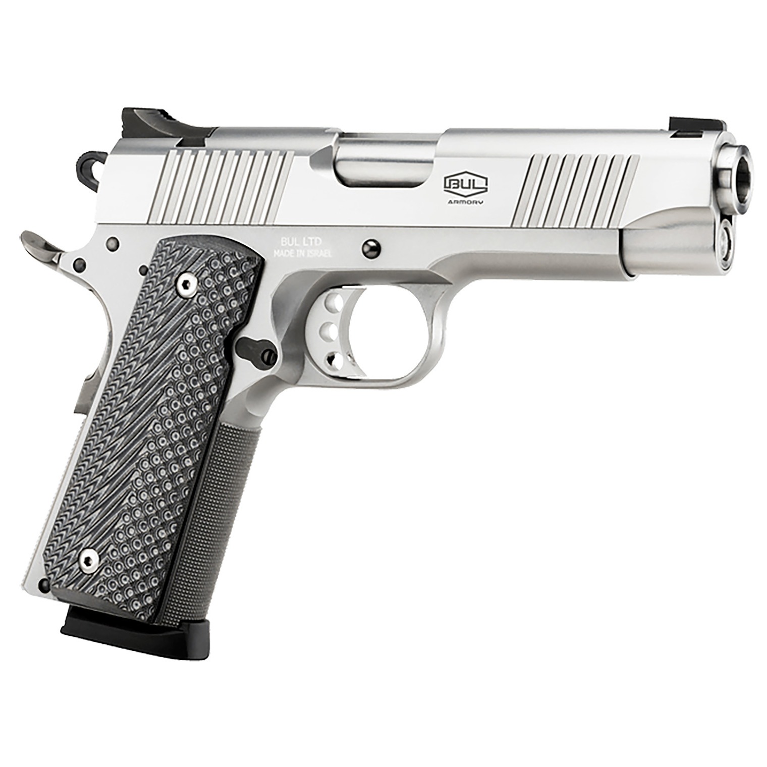 Bul Armory 1911 Commander 9mm 4.25” 10+1 Stainless Steel Black Polymer Grip