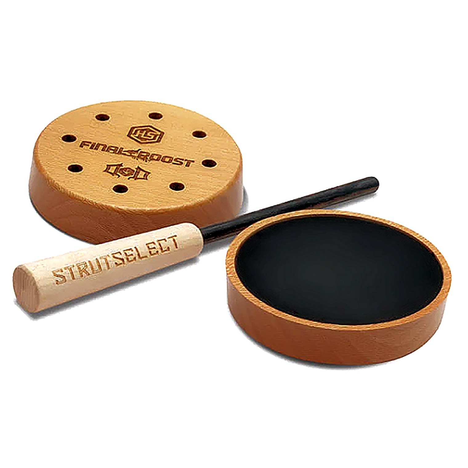 Drury Outdoors HSDODPC Signature Pot Call Friction Call Attracts Turkeys Natural Aluminum/Wood