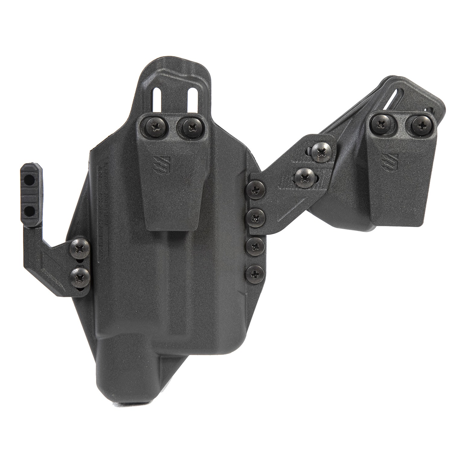 Blackhawk 416702BK Stache IWB Size 02 Black Polymer Belt Clip Compatible w/Glock 19/23/32/45 Belt 1.50” Wide Ambidextrous