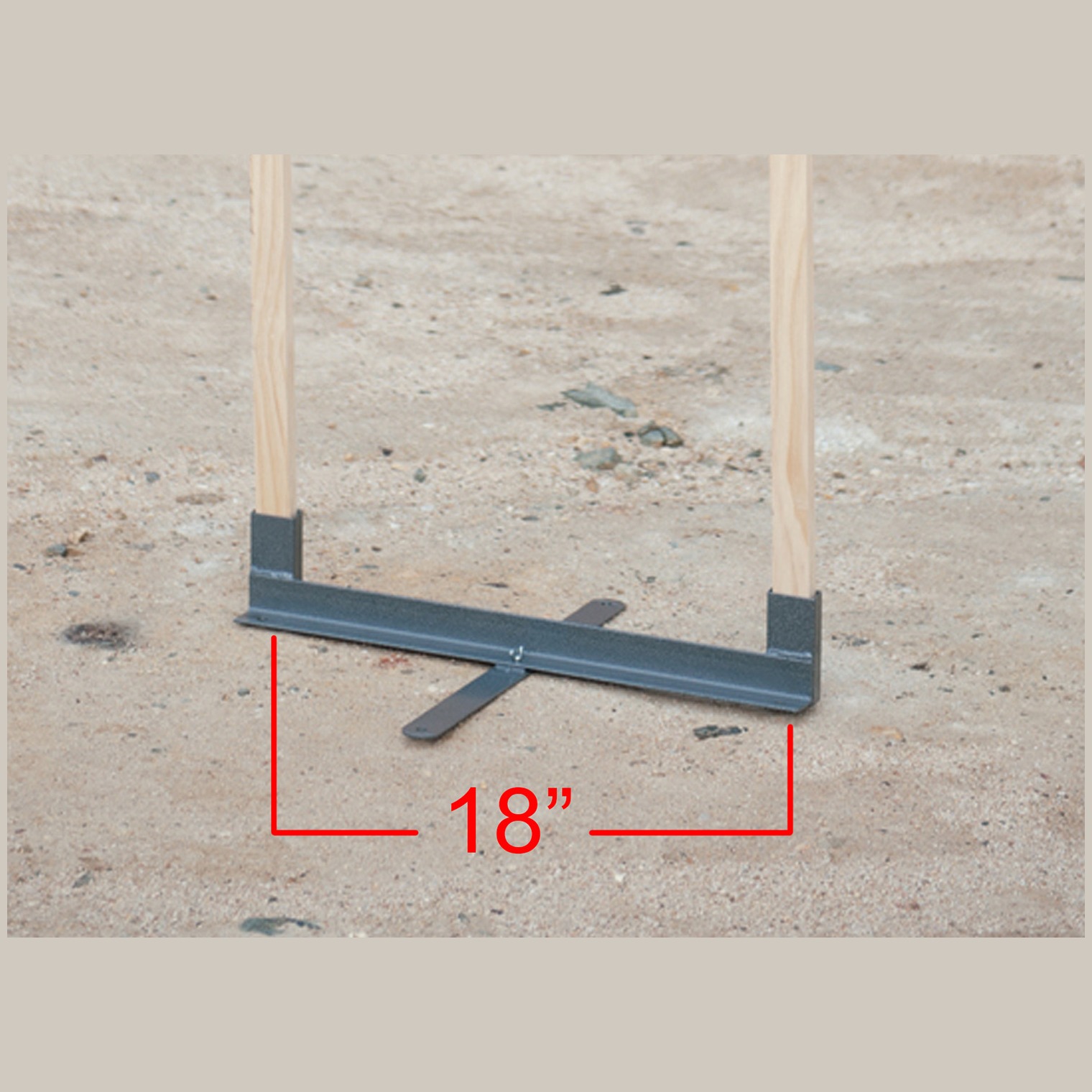 Birchwood Casey 1800MTS Metal Target Stand Gray Metal 18” Wide