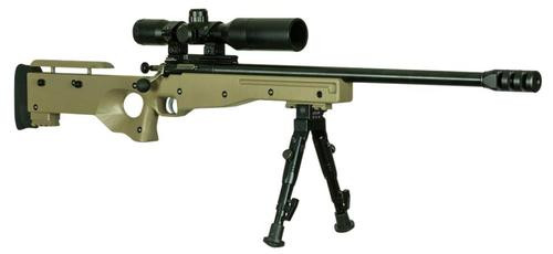 Keystone, Crickett Precision Bolt Action Rifle, Generation 2, Youth, 22 LR, 16.125" Barrel, Blue Finish, FDE Stock, Single Shot Rifle, Includes Eye and Ear Protection, Scope Mount, EZ Loader, Muzzle Brake, Bipod, Scope with Shade