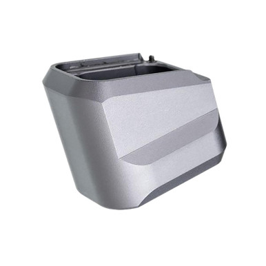 Tyrant CNC TDVP9MAGEXGREY Magazine Extension Fits H&K VP9/VP40/VP30 5rd Grey Aluminum
