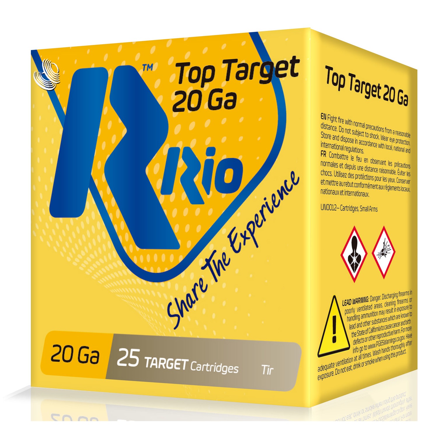 Rio Ammunition ST2075 Top Target 20 Gauge 2.75” 7/8 oz 7.5 Shot 25 Bx/ 10 Cs