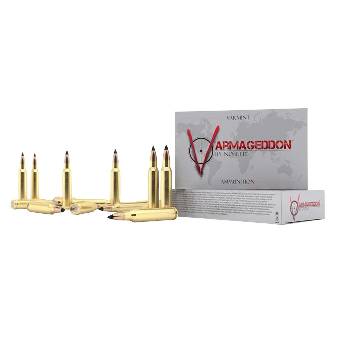 Nosler 65180 Varmageddon 22Nosler 62gr Flat Base Hollow Point 50 Per Box/5 Case