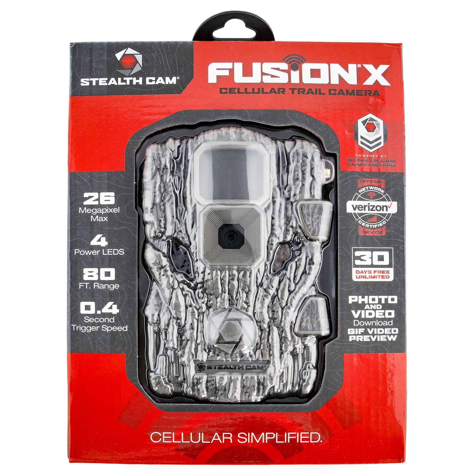 Stealth Cam STCFVRZWX Fusion X Camo Up to 32GB SD Card Memory Features Integrated Python Provision Latch Lock