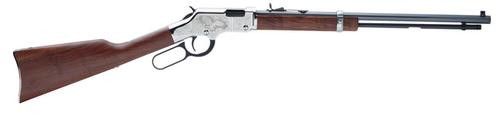 Henry Golden Boy Silver Eagle 2, 22LR, 20", American Walnut Stock, Nickel/Blued