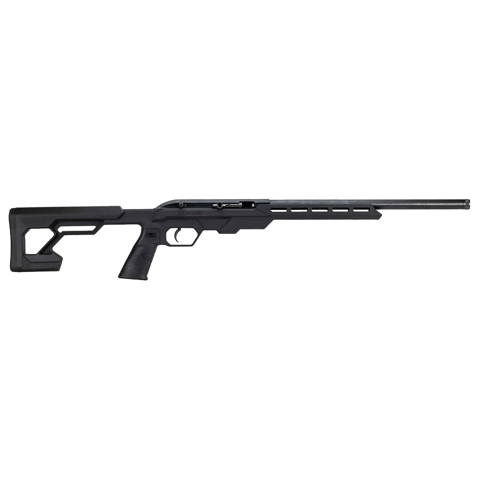 Savage Arms 45120 64 Precision 22 LR Caliber with 20+1 Capacity, 16.50” Threaded Barrel, Matte Black Metal Finish & Chassis Black Synthetic Stock Right Hand (Full Size)