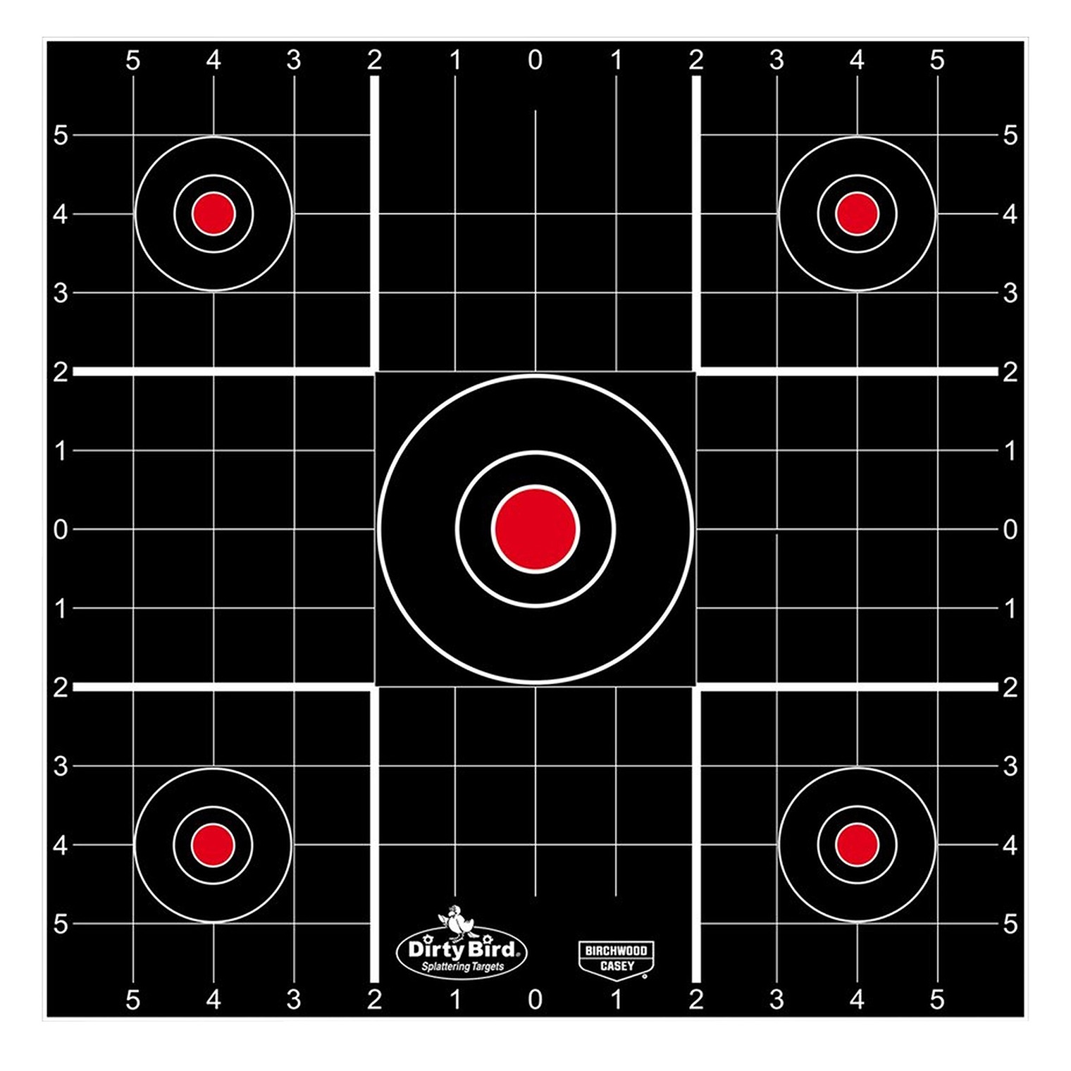 Birchwood Casey 35270 Dirty Bird Bullseye Tagboard Target 12” 100 Per Pkg