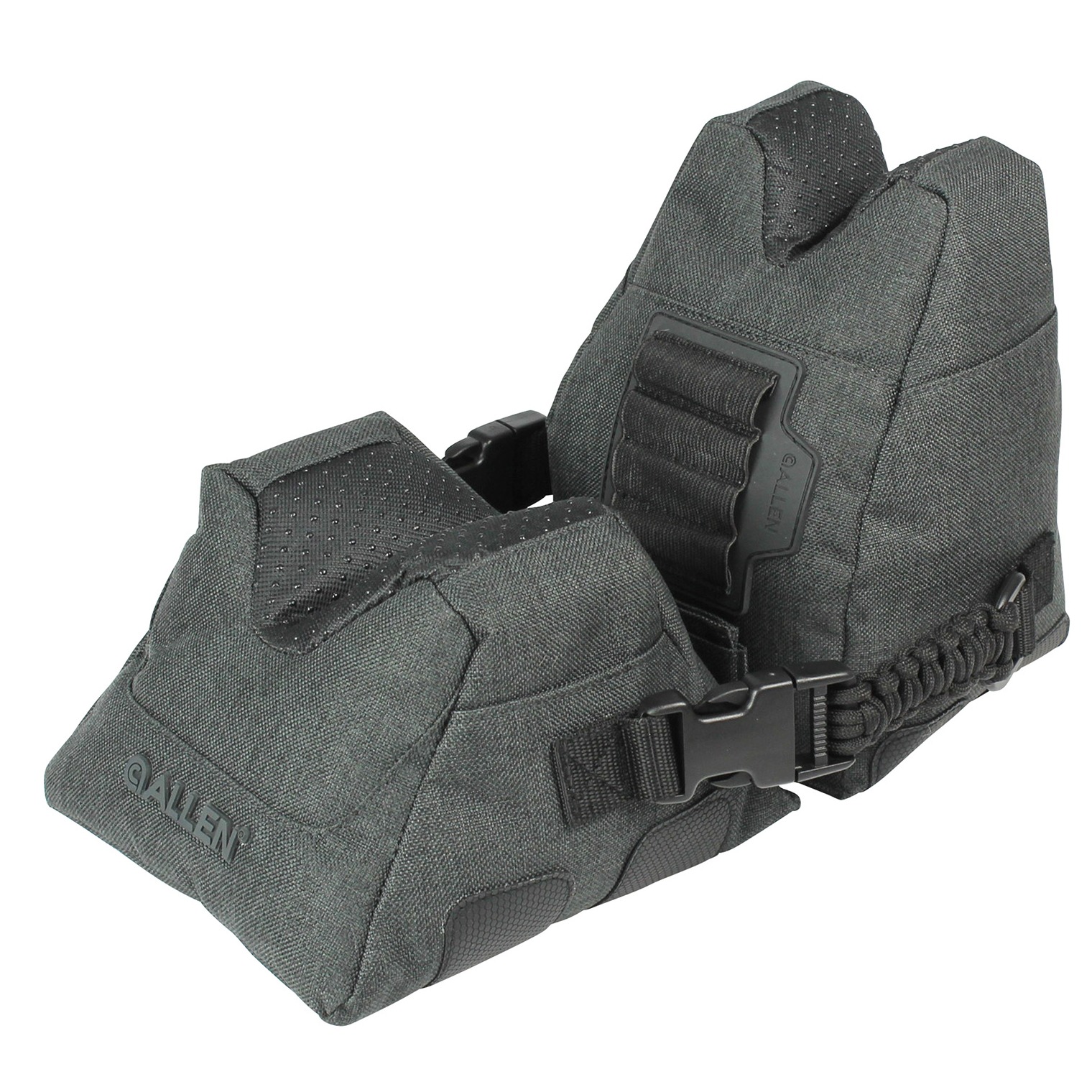Allen 18417 Eliminator Prefilled Front and Rear Bag, Gray Polyester, Side Release Buckles, Weighs 4.50 lbs., 11.50” L x 7.50” H