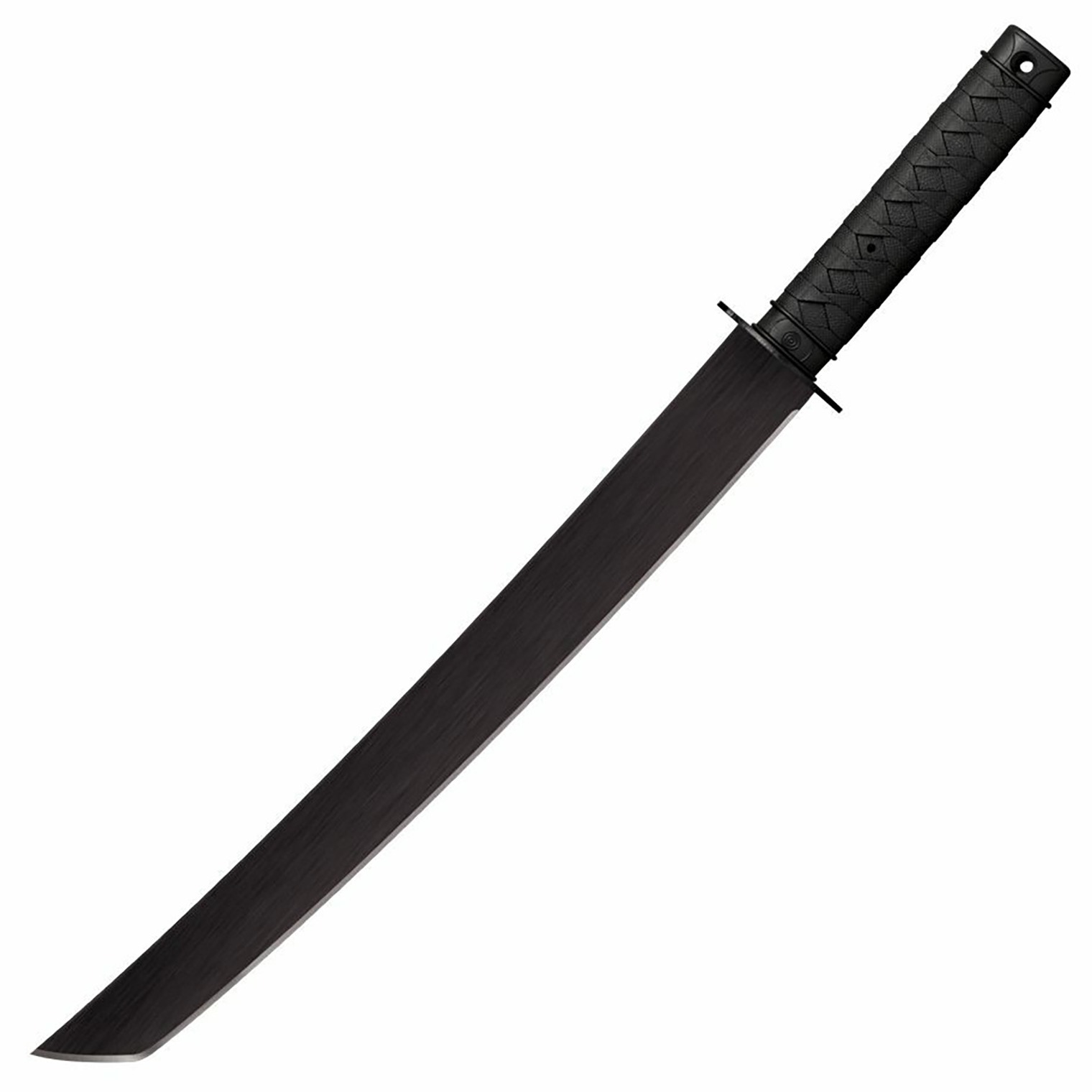 Cold Steel CS97TKLZ Tactical Wakizashi 18” Black Matte Baked-On Anti Rust 1055 Carbon Steel Blade/ Black Polypropylene Handle 25” Long Includes Sheath