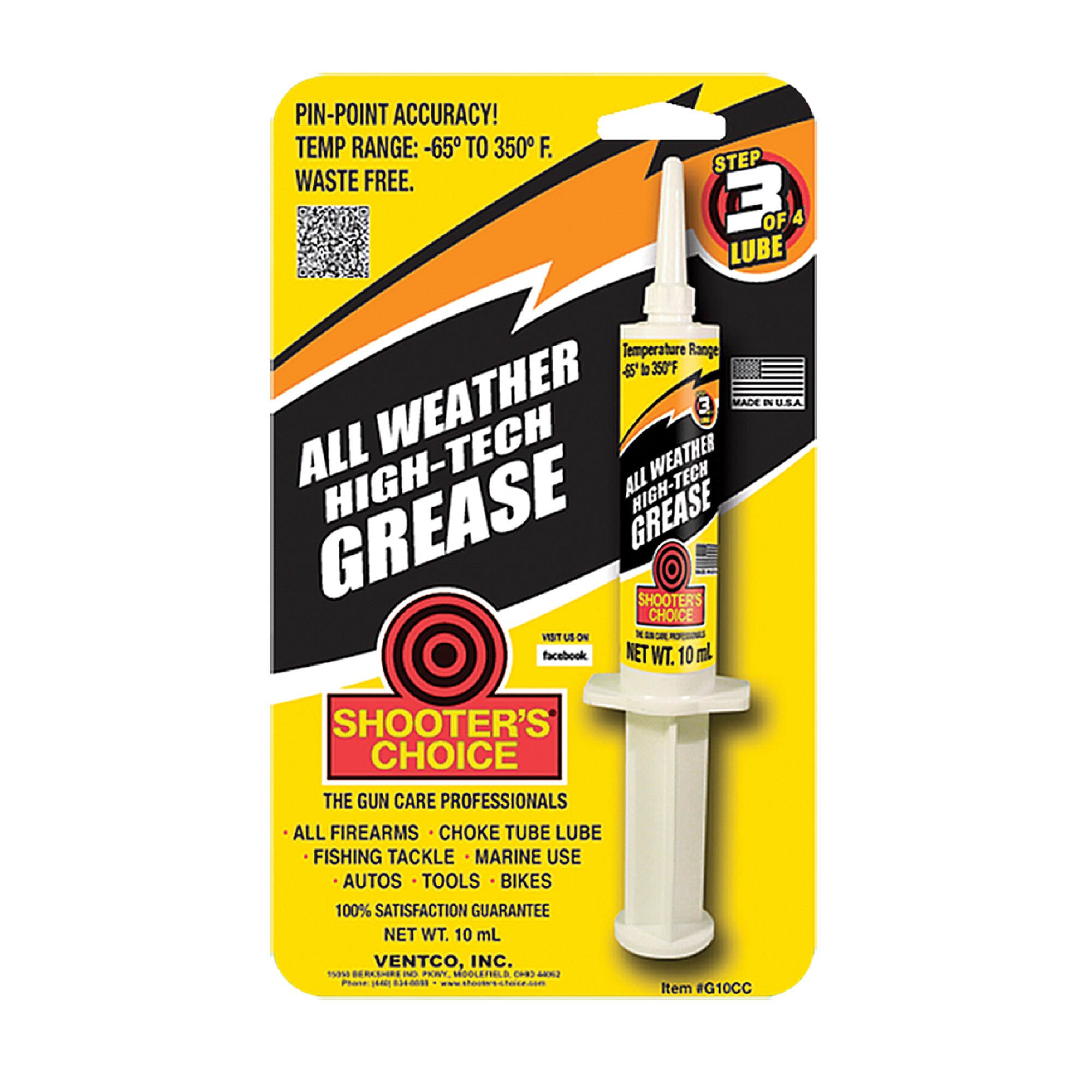 Shooters Choice G10CC High Tech Against Rust and Corrosion 10 cc Syringe