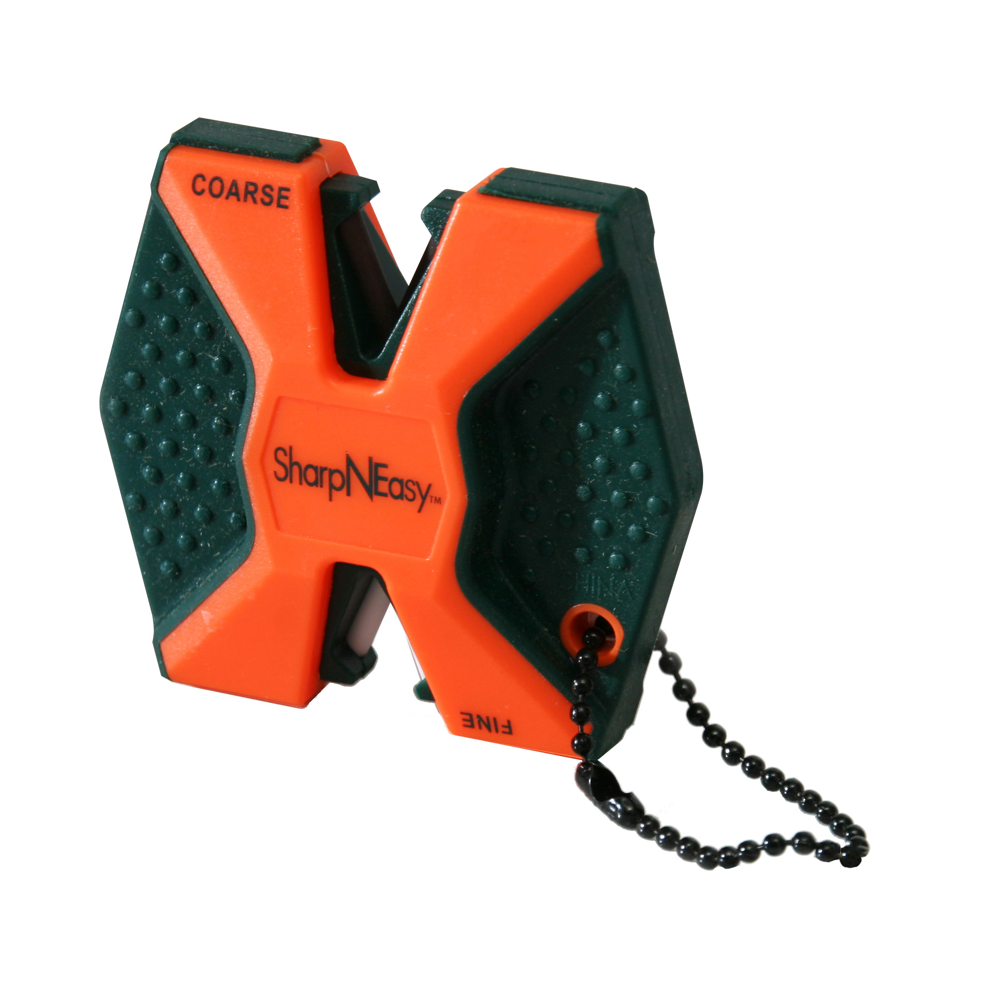 AccuSharp 336C SharpNEasy 2-Step Sharpener Fine/Coarse Ceramic Sharpener Plastic Handle Black/Orange