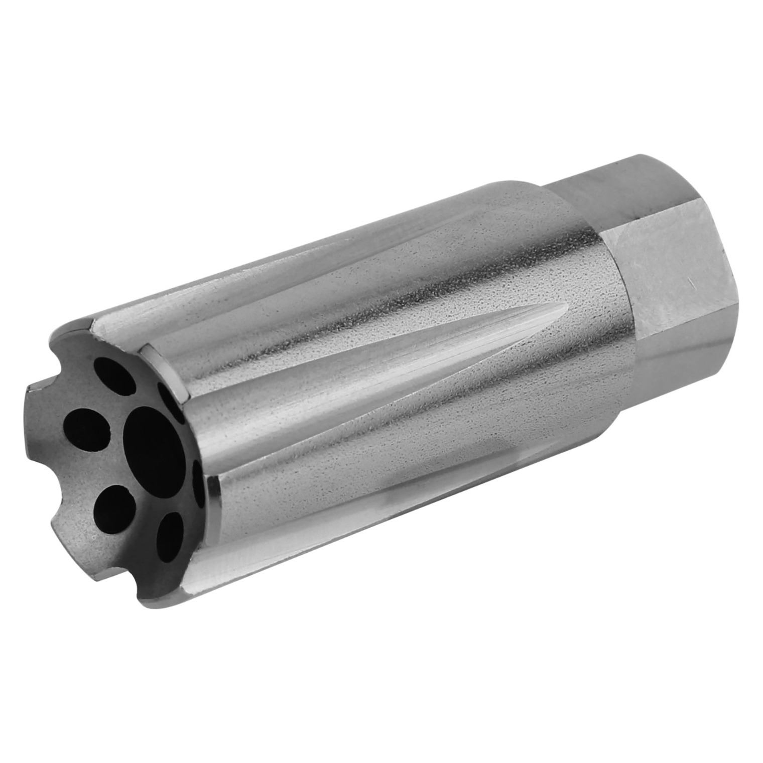 TacFire Linear Compensator Stainless Steel with 5/8”-24 tpi Threads 2.26” OAL .875” Diameter for 308 Win
