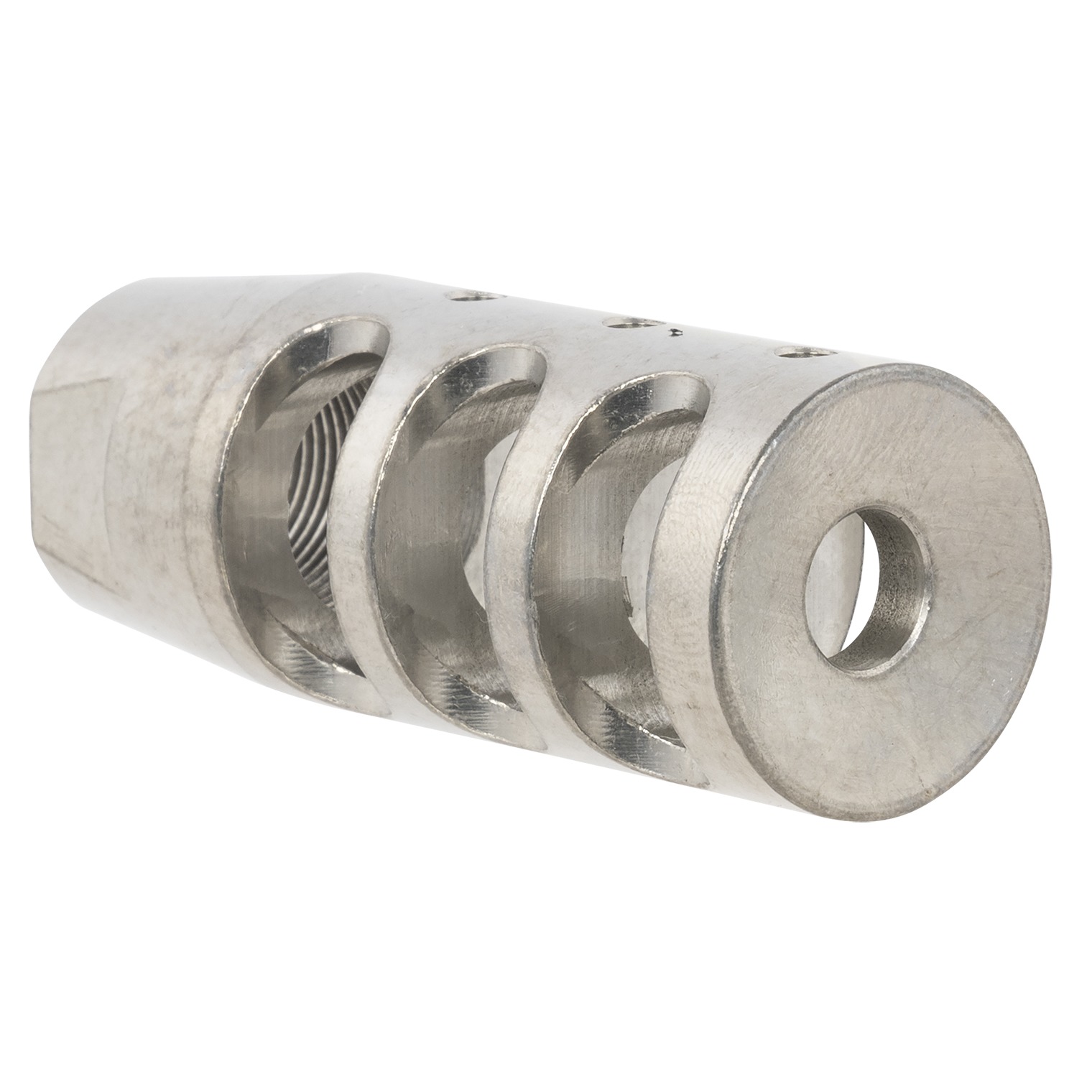TacFire Compensator Stainless Steel with 5/8”-24 tpi Threads 2.50” OAL for 308 Win