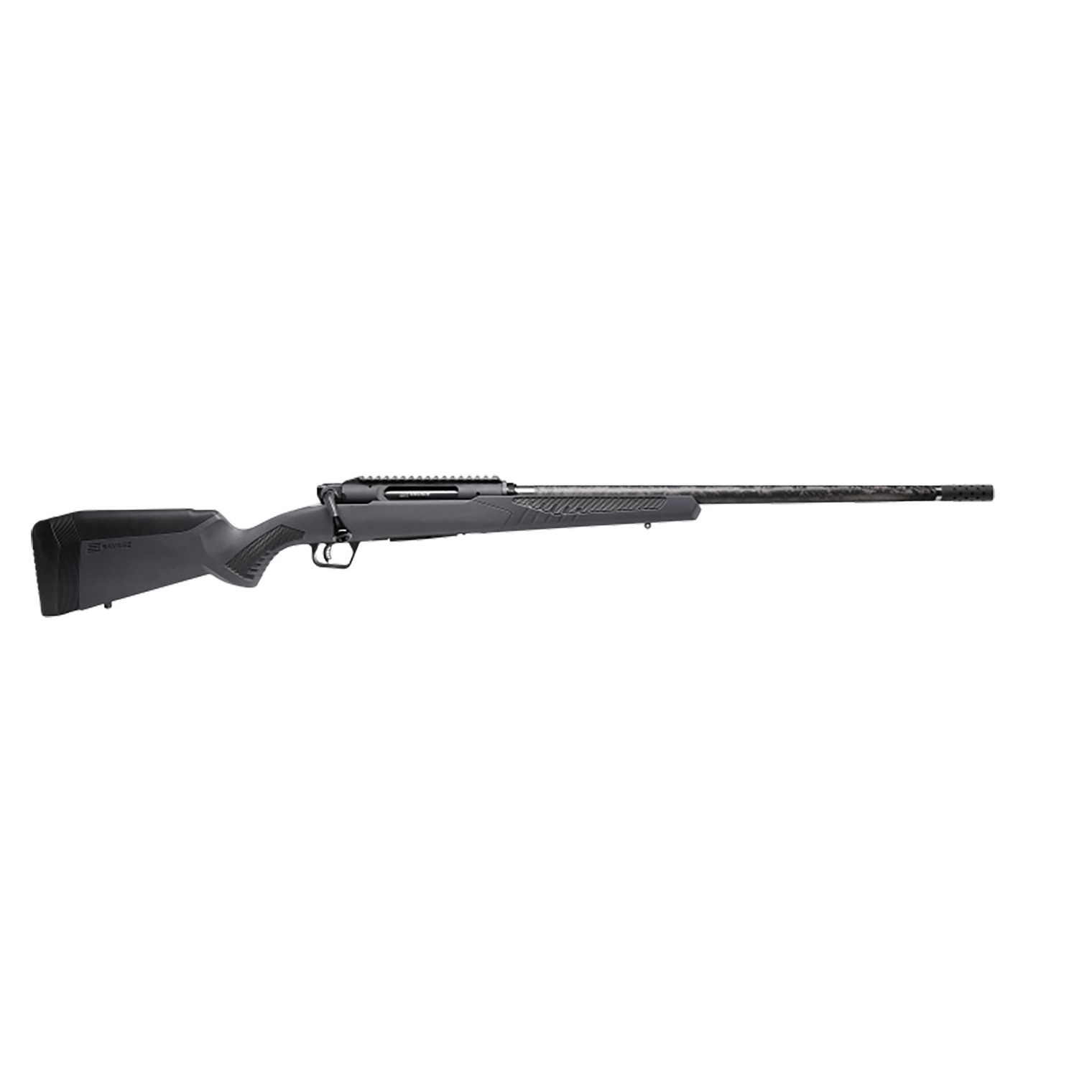 Savage Arms 57902 Impulse Mountain Hunter 300 Win Mag 3+1 24” Threaded Proof Research Carbon Fiber Barrel, Gray AccuStock with Black Rubber Cheek Piece and Grips