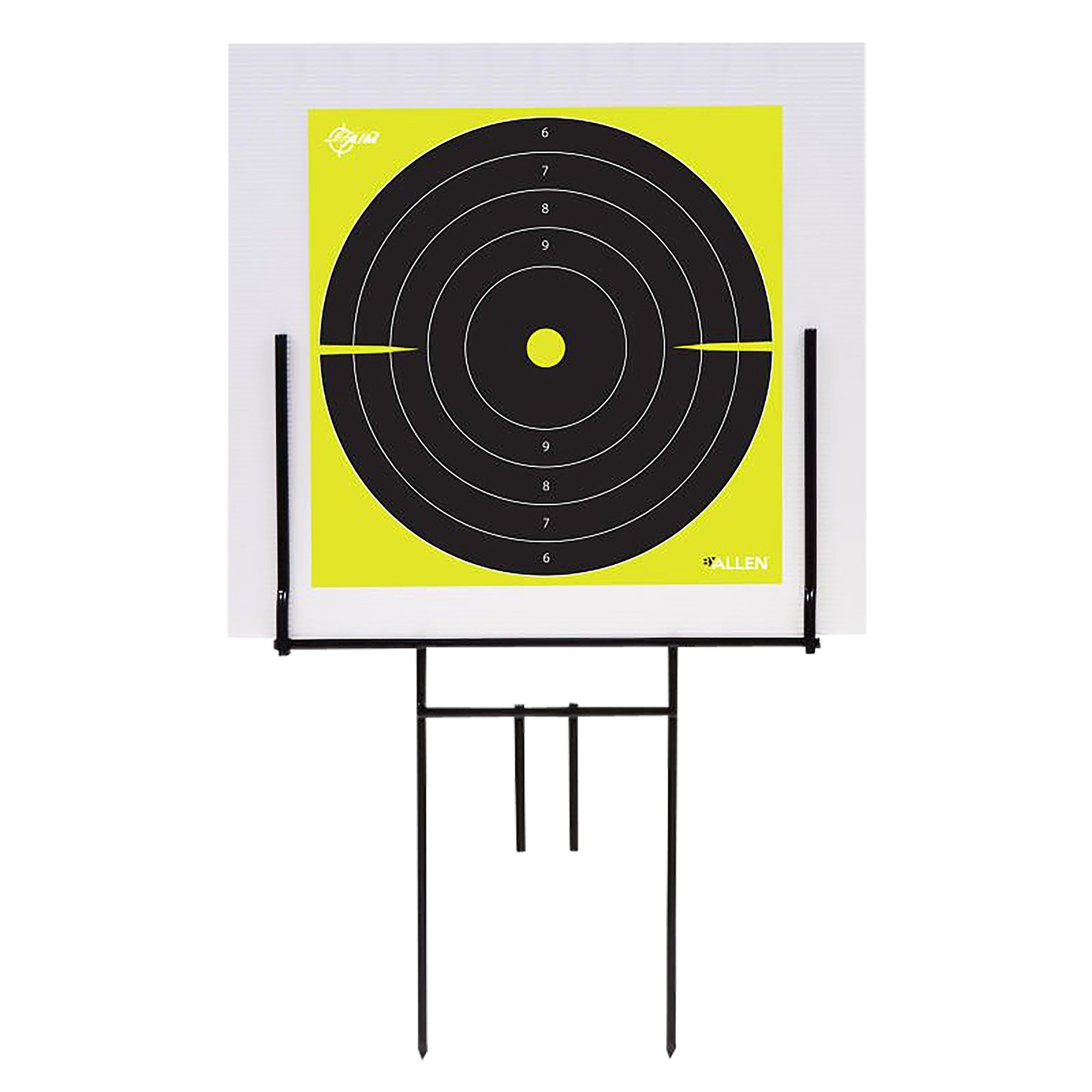 EZ-Aim 15309 Portable Range Target Stand Black Steel 18” W x 19” H Includes 2 Adhesive Targets