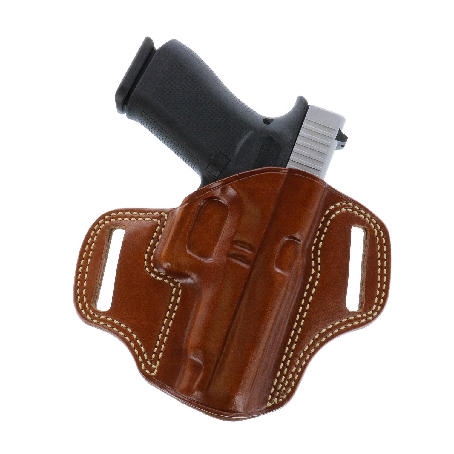 Galco CM880 Combat Master OWB Tan Leather Belt Slide Fits Springfield XDM 4.5” Right Hand