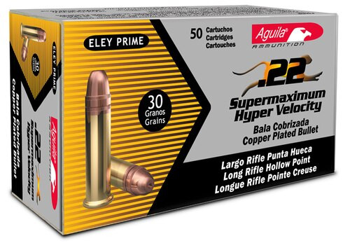 Aguila Super Maximum 22LR 30gr, Hollow Point, 50rd Box, 5 Box Minimum