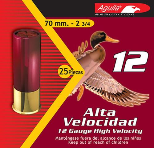 Aguila Hunting High Velocity 12 Ga, 2.75", 1-1/4oz, 4 Shot, 25rd/Box