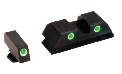 AmeriGlo Classic STS Glock 45 ACP/10mm Night Sight Set, Green/Green