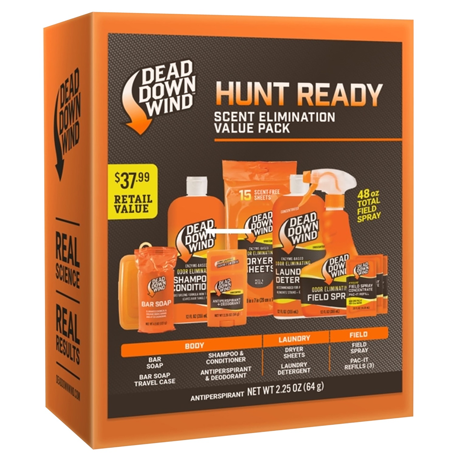 Dead Down Wind 2099 Hunt Ready Kit Odor Eliminator Unscented 10 pieces