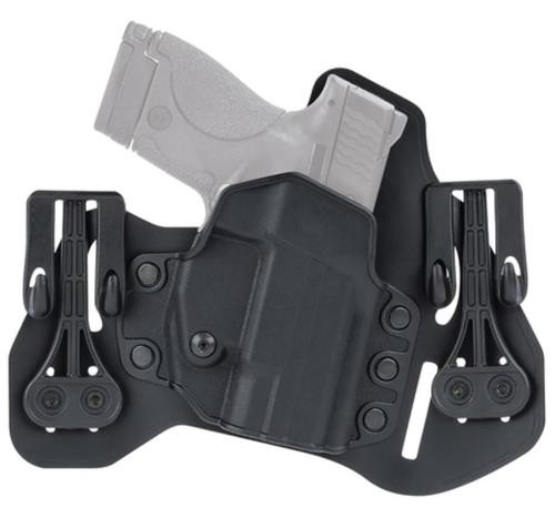 Blackhawk Leather Tuckable Pancake Holster for Glock 9/.40/.357, Left Hand, Black
