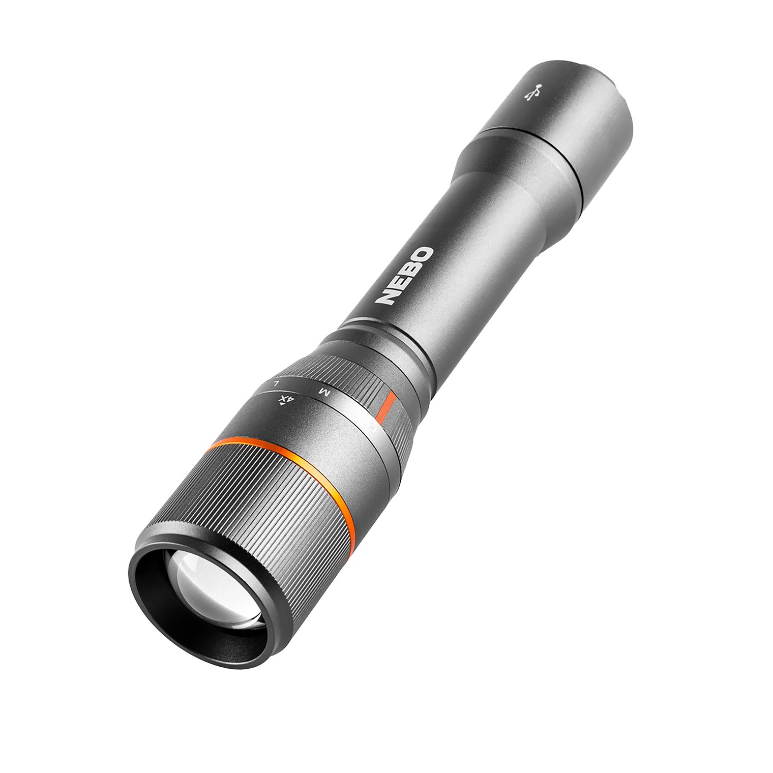 NEBO NEBFLT0020 Davinci 2000 Flashlight Gray 200/800/2,000 Lumens White LED
