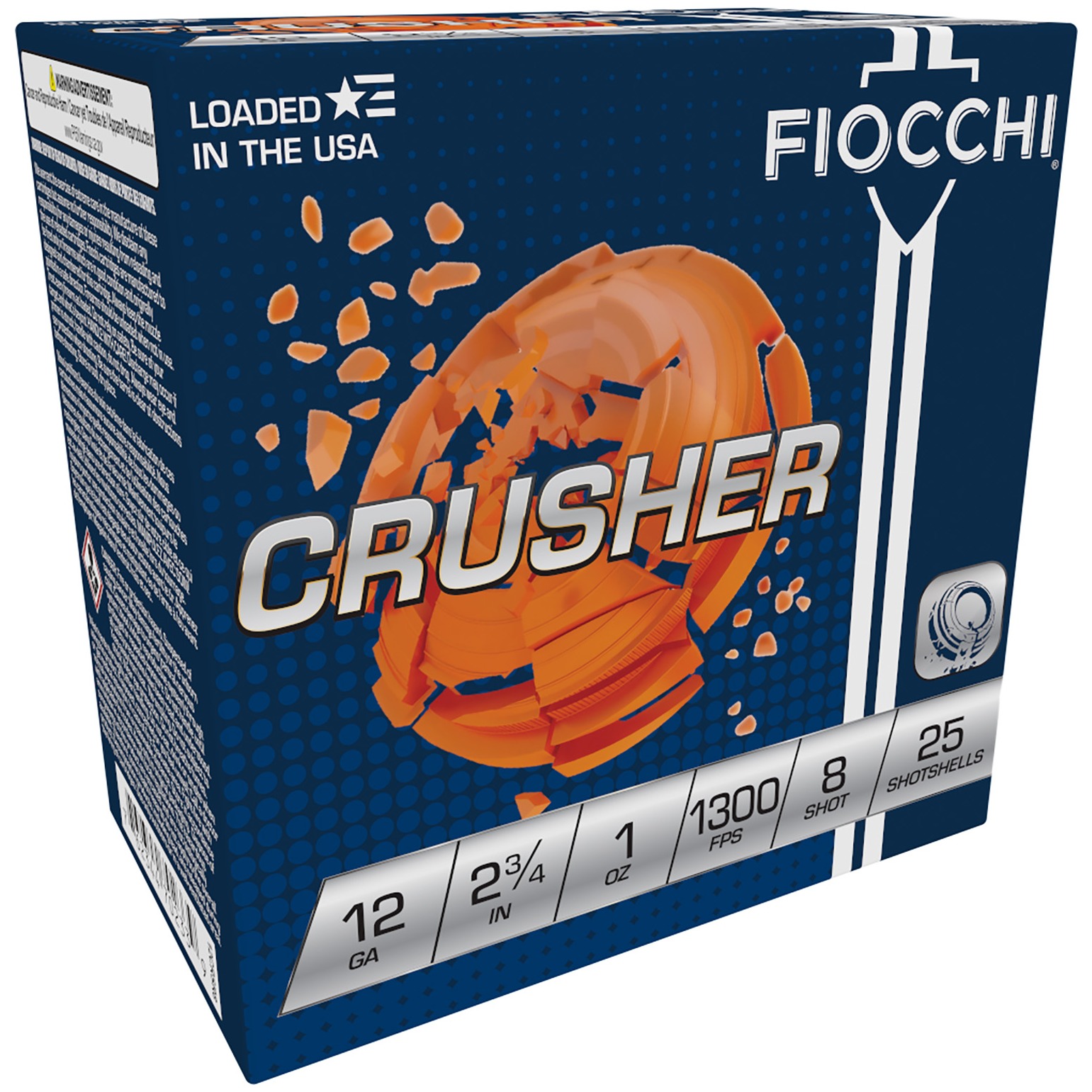 Fiocchi 12CRSR8 Exacta Target Crusher 12Gauge 2.75” 1oz 8Shot 25 Per Box/10 Case