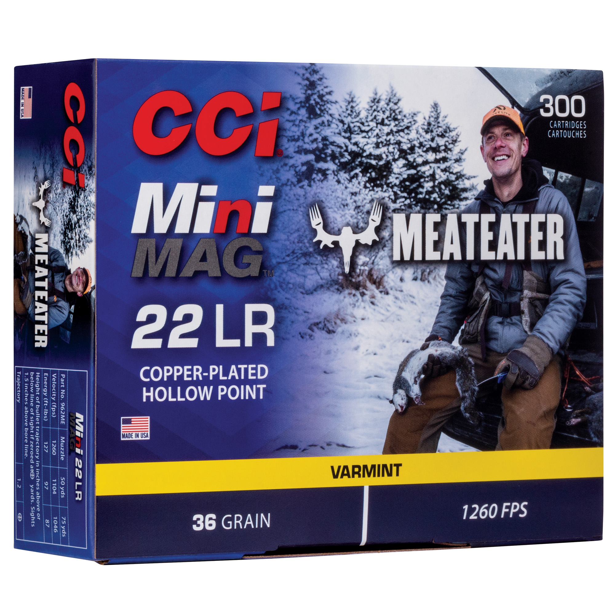 CCI 22 LR Mini-Mag 36 fr Hollow Point MeatEater Special Edition 22LR Ammo