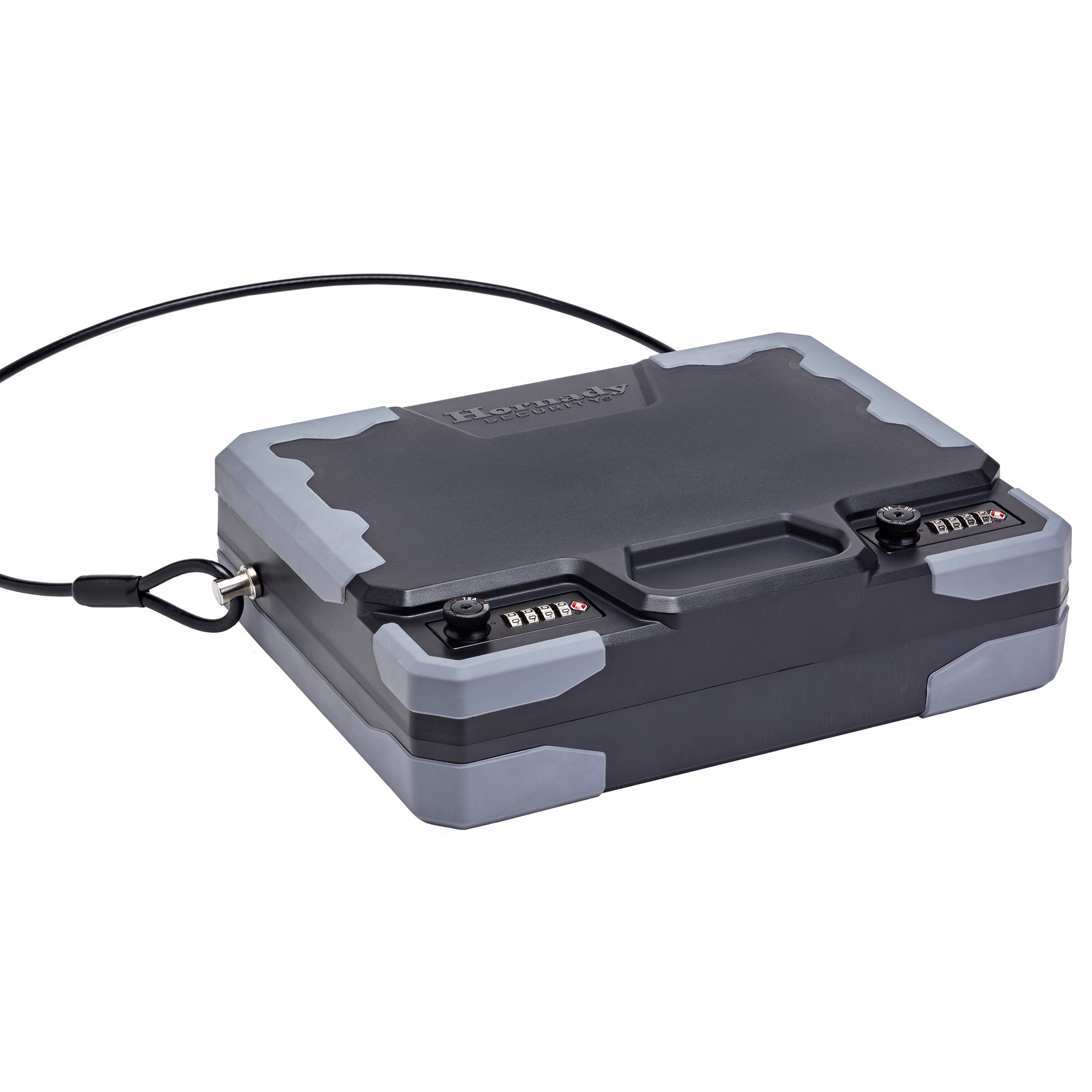 Hornady 95260 TrekLite Lock Box XXL Combination Key Entry Black Holds 2 Handguns Polycarbonate