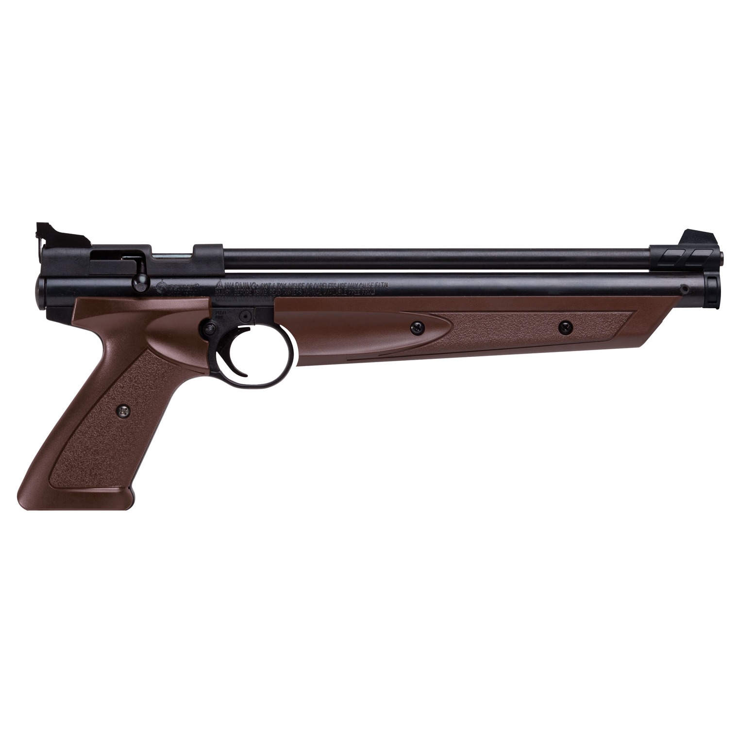 Crosman P1377BR American Classic Pump Pistol Pump 177 1rd Brown Polymer Grips