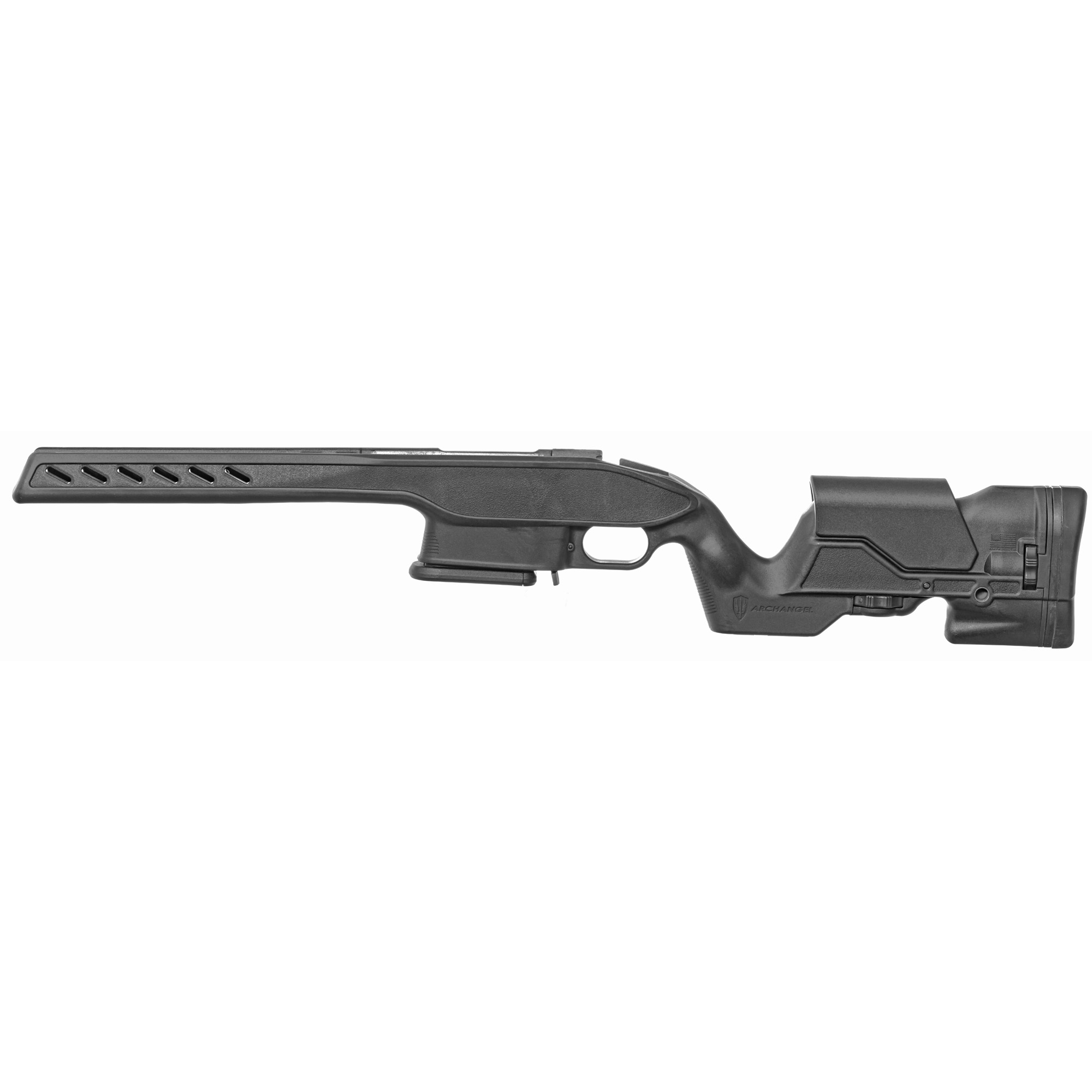 Archangel AAS10 Precision Elite Black Synthetic Fixed w/Adjustable Cheek Riser Fits Savage 10/11 Short Action