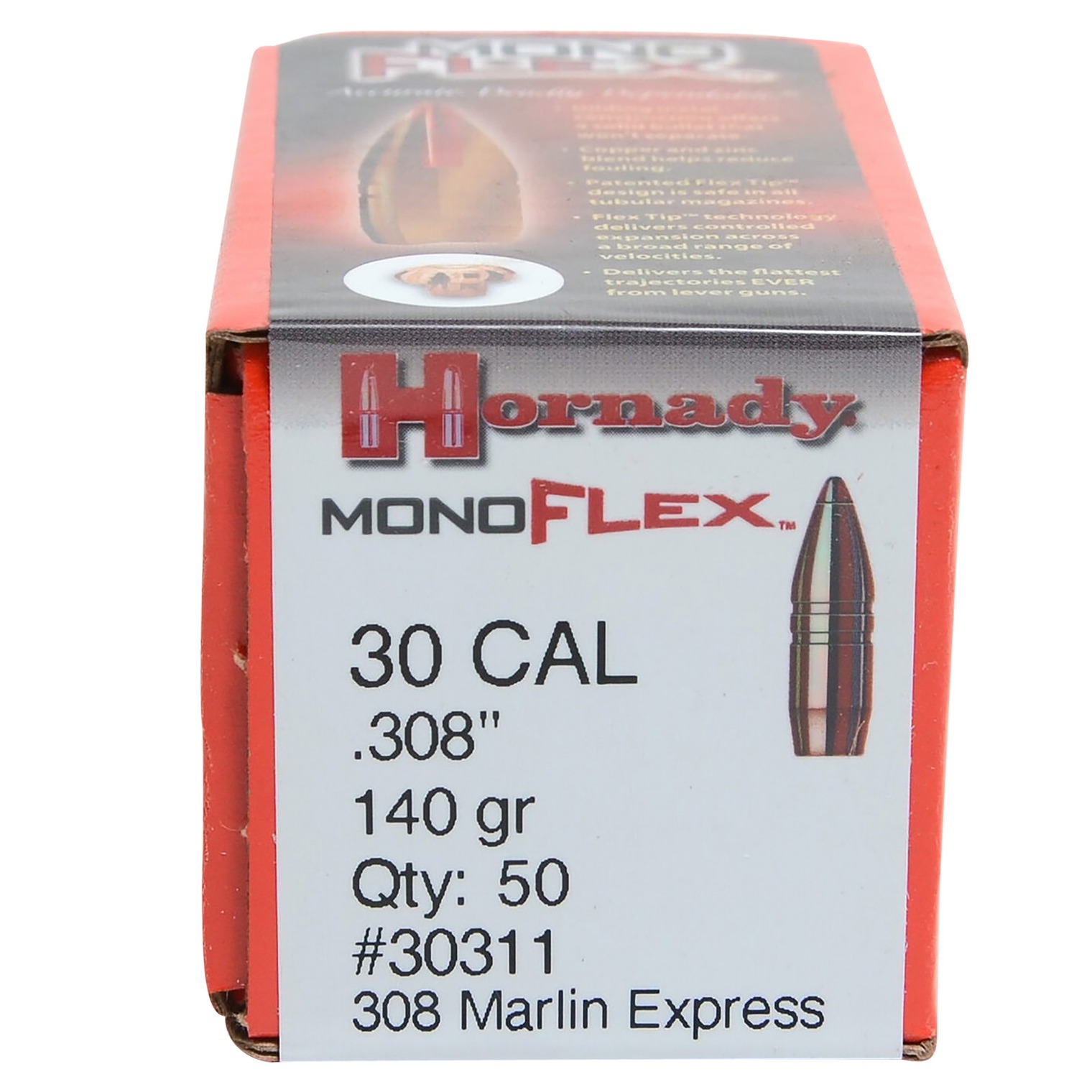 Hornady 30310 MonoFlex 30 Cal .308 140 gr MonoFlex 50 Per Box/ 25 Case