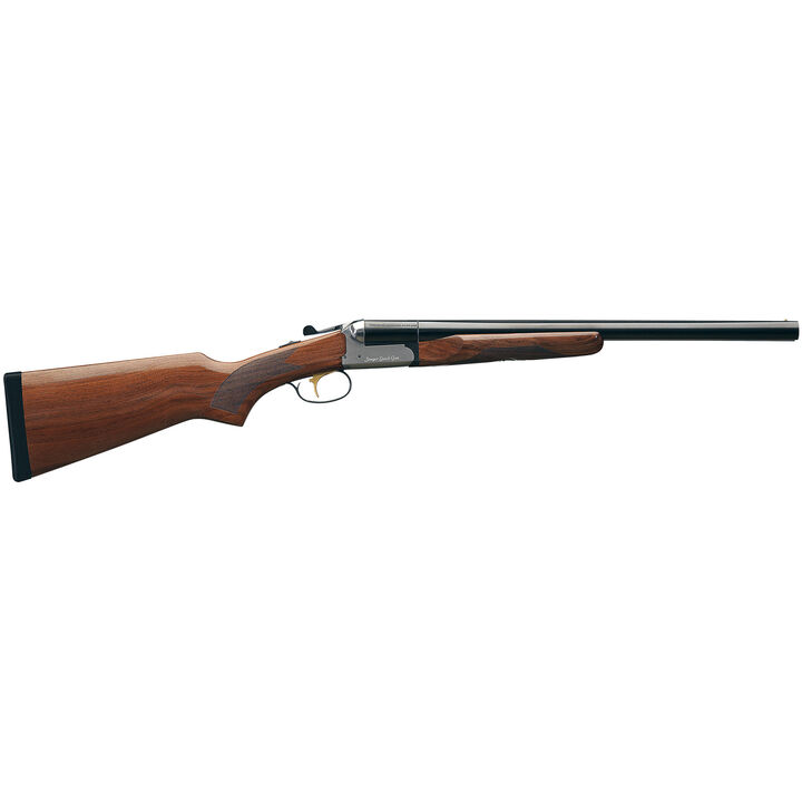 Stoeger Coach Gun Supreme DT 12ga 3” 20” AA Gloss Walnut, Blue/Stainless Receiver Side-by-Side Shotgun 31483