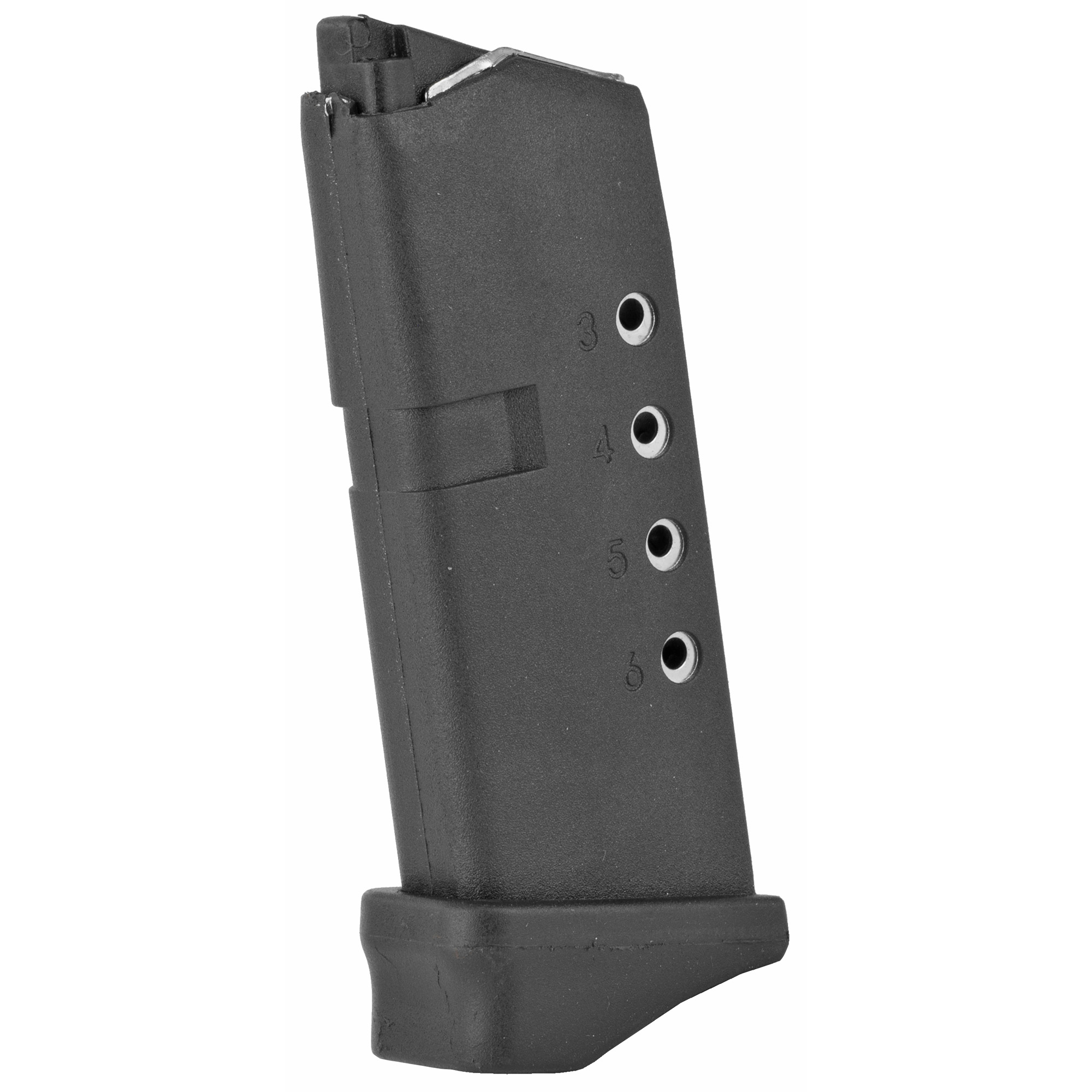 ProMag GLK12 Standard 6rd 9mm Luger Compatible w/ Glock 43 Black DuPont Zytel Polymer