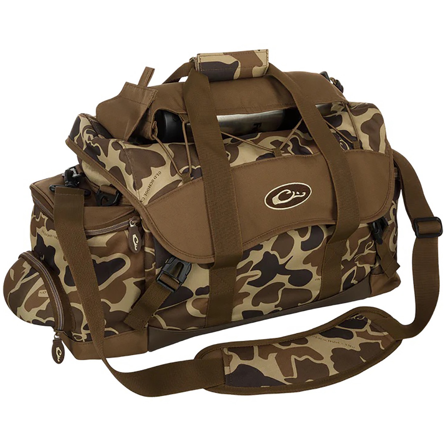 Drake Waterfowl DA2020016 Blind Bag Large 18 Pockets, Sunglass Pocket, Thermos Sleeve, Carry Handles/Adj. Strap