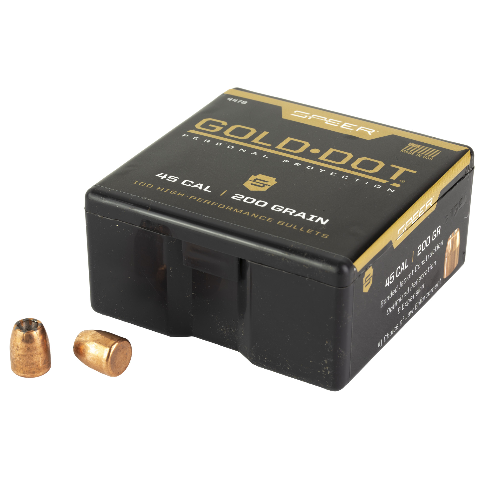 Speer 4478 Gold Dot Personal Protection 45Cal 200gr Hollow Point 100 Per Box/5 Case