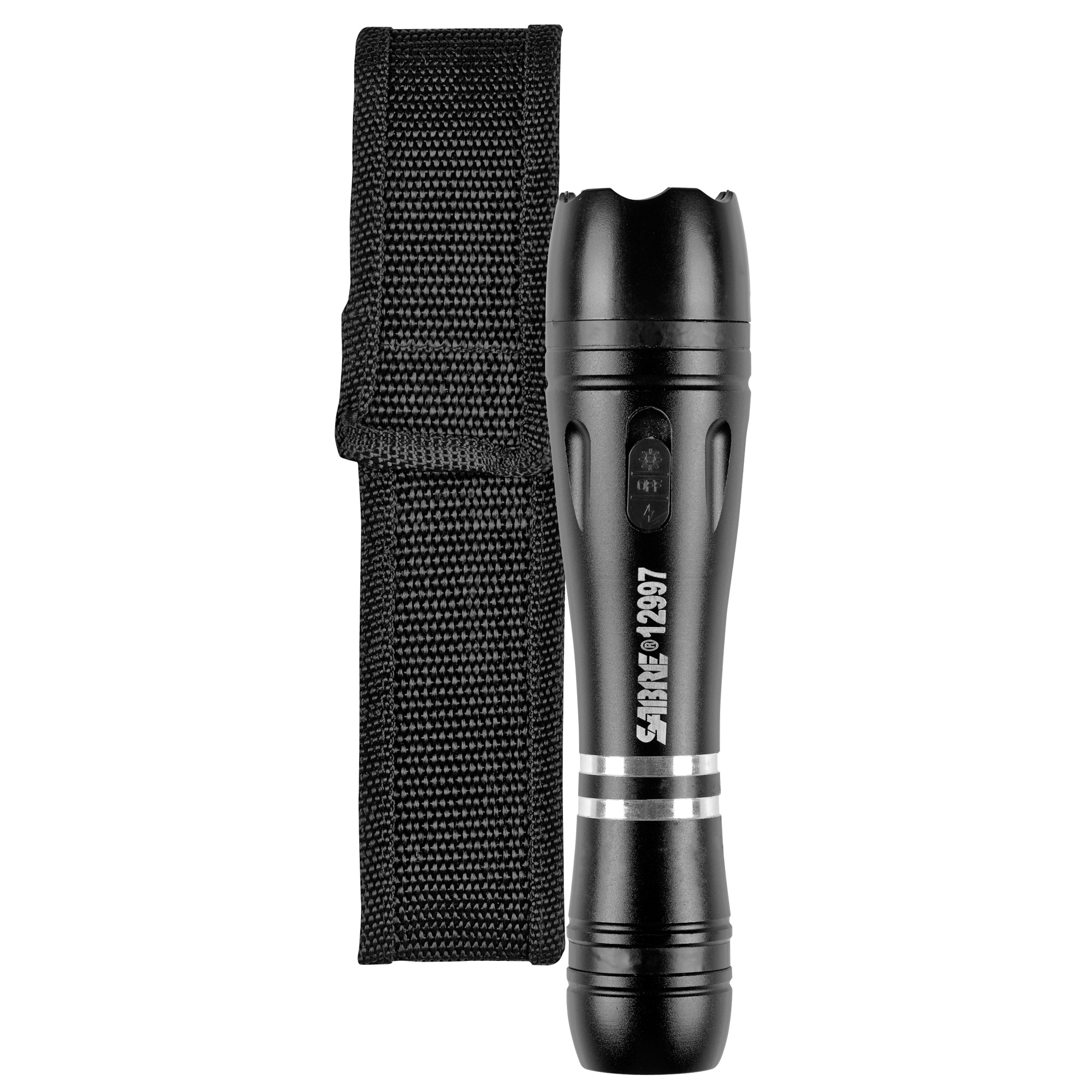 Sabre S3000SF Tactical Stun Gun w/Flashlight Black 2.51 uC Pain Rating