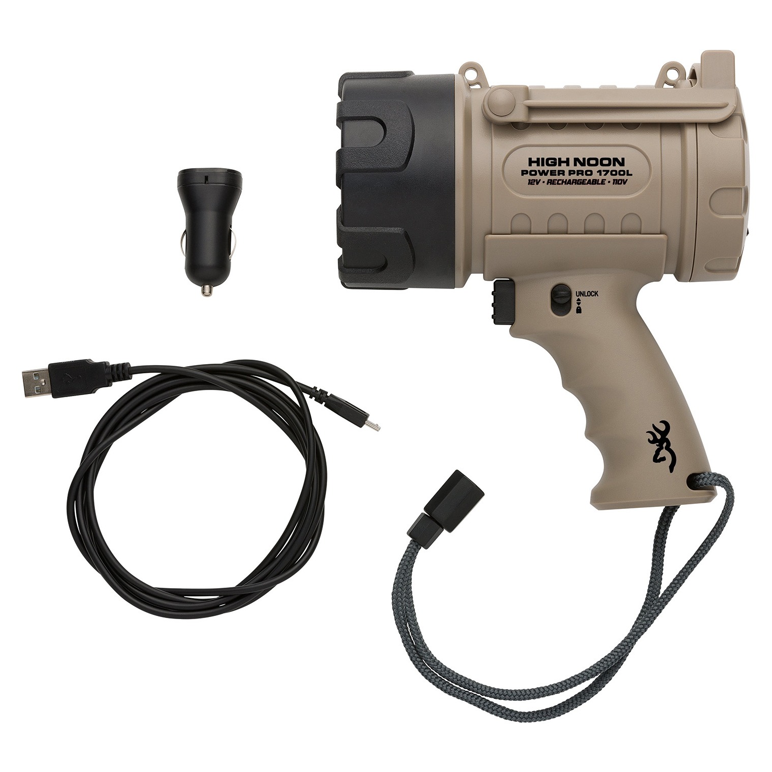Browning High Noon Power Pro Tan 100-1700 Lumens White LED Polymer 3717805 023614977544