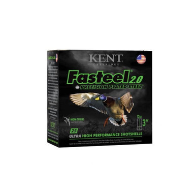 Kent Cartridge K123FS364 Fasteel 2.0 12 Gauge 3" 1 1/4 oz 4 Shot 25 Per Box/ 10 Case