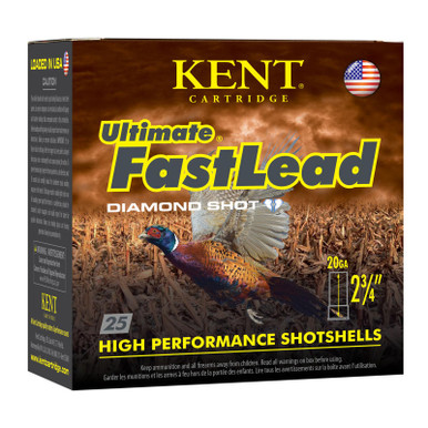 Kent Cartridge K202UFL2875 Ultimate Fast Lead 20Gauge 2.75" 1oz 7.5Shot 25 Per Box/10 Case