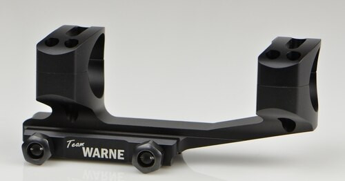 Warne Gen 2, Extended Skeletonized 1 Inch MSR Mount, Black, Fixed MSR for Picatinny Rail/Flat Top MSR