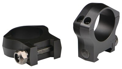 Warne Mountain Tech 1 Inch, High Matte Rings For Maxima/Weaver Style or Picatinny Bases