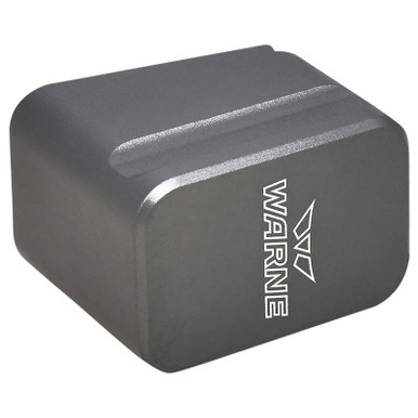 Warne MEG1754GR Magazine Extension made of 6061-T6 Aluminum with Hardcoat Anodized Gray Finish for Glock 17, 22 Magazines (Adds 5rds 9mm Luger, 4rds 40 S&W)