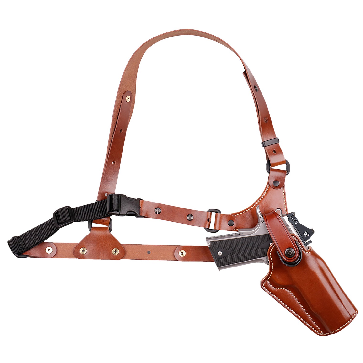 Galco GA228R Great Alaskan Chest Holster Fits Chest Up To 54” Tan/ Fits Glock 20/21