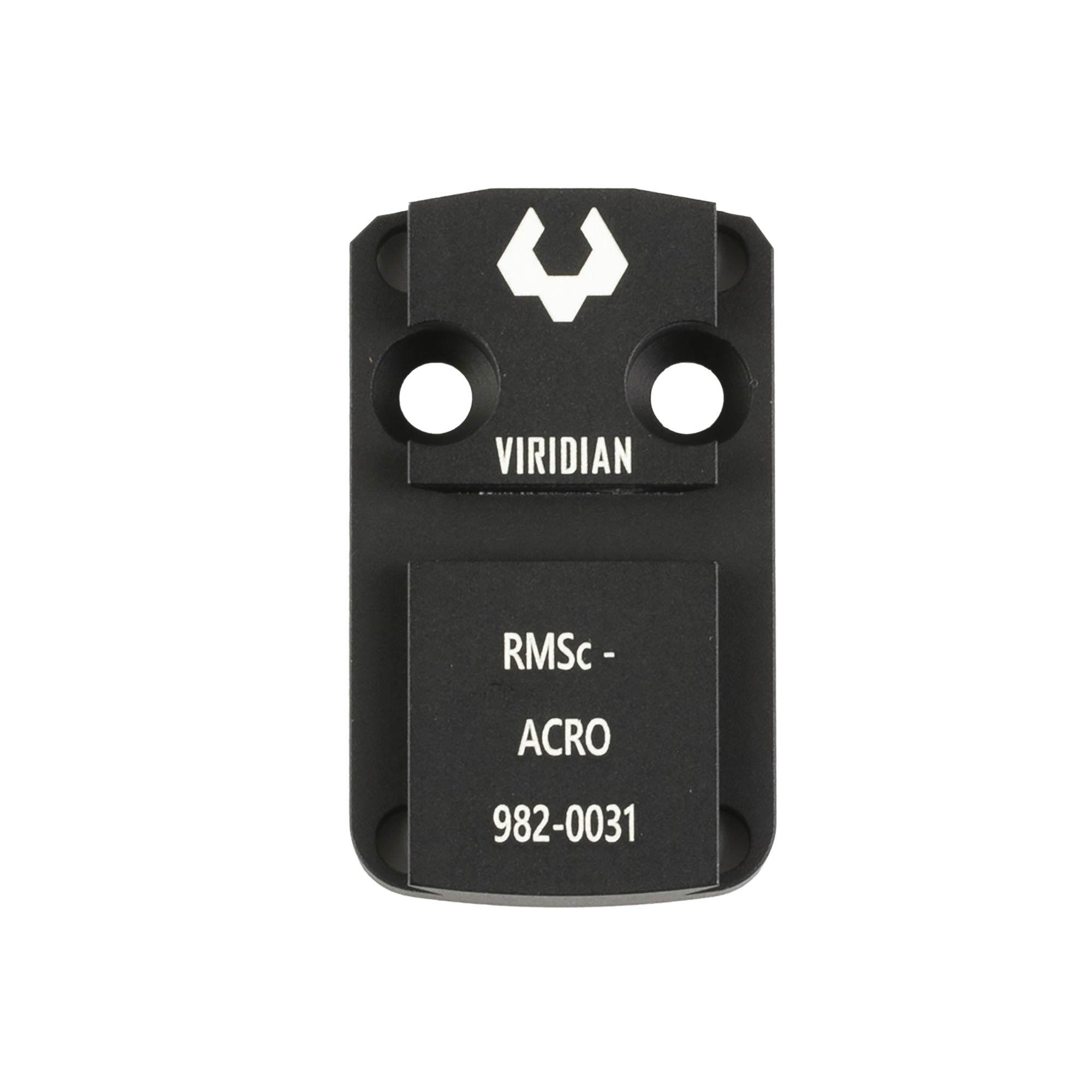 Viridian 9820031 RFX 44 Shield RMSc Mounting Adapter Black Anodized