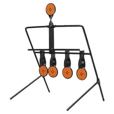 Caldwell 820585 Resetting Target Airgun AR500 Steel Black/Orange Impact Enhancement Motion 1.50"