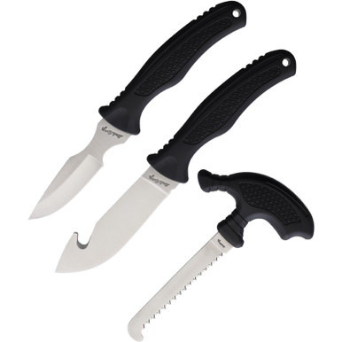 Schrade Uncle Henry Hunting Knife Set Black handle